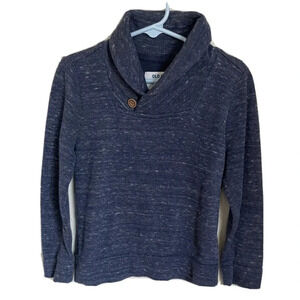 Old Navy 5T pull over blue knit cardigan / sweater with button accent